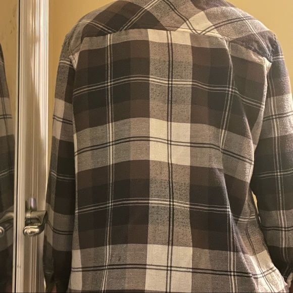 Oversized plaid in a purple brown - Picture 2 of 2